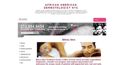 Desktop Screenshot of africanamericandermatologistnyc.org